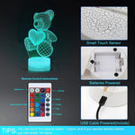 3d led Bear valentine gift