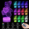 3d led Bear valentine gift